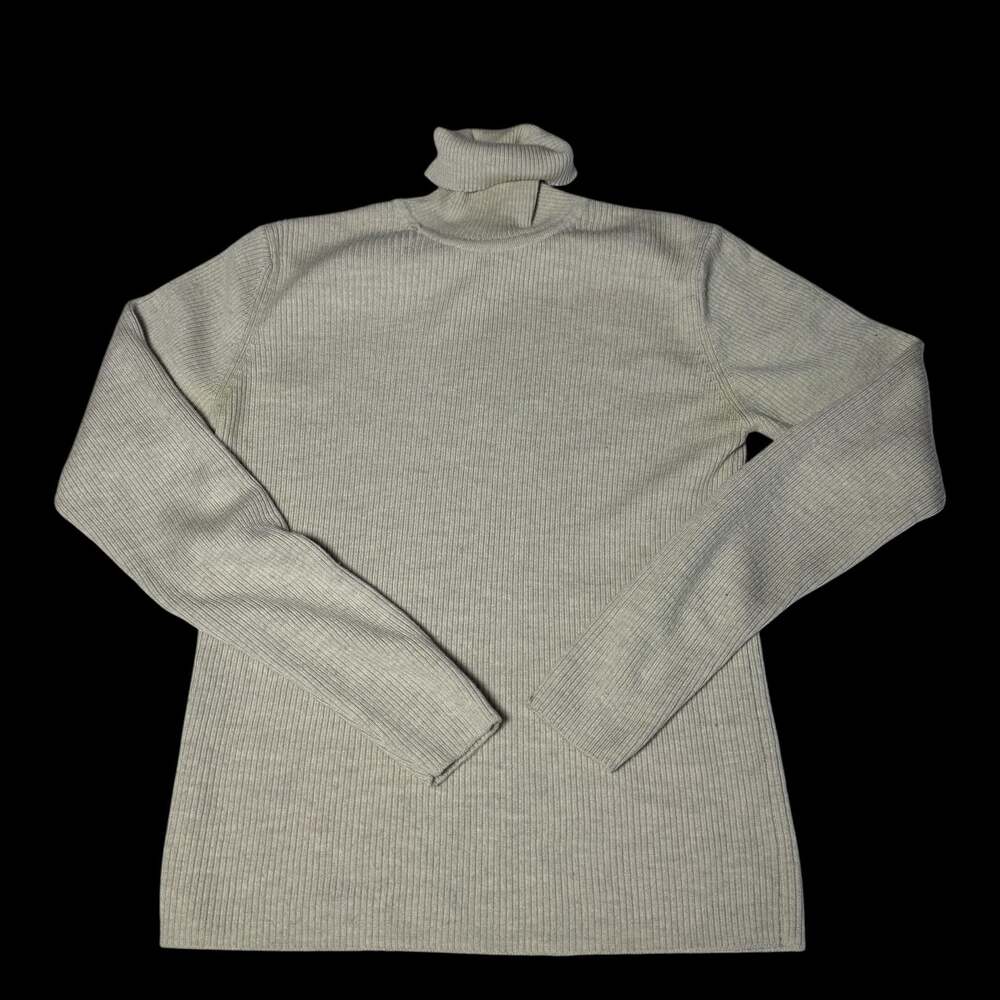 L.L.Bean 100% Wool Ribbed Turtleneck Sweater Women's Size M